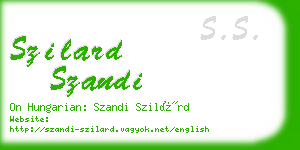 szilard szandi business card